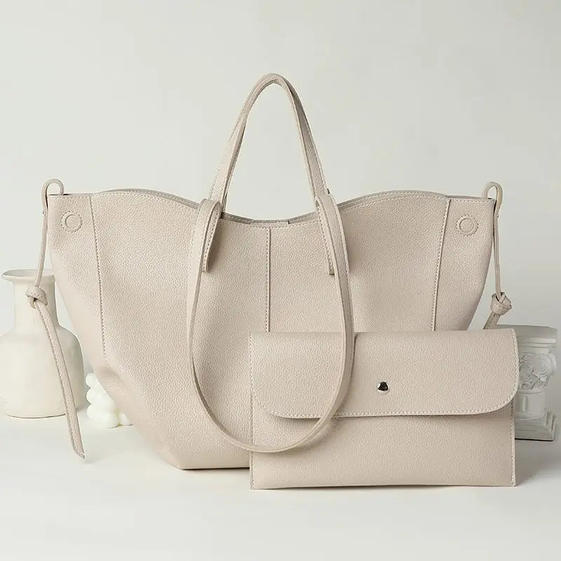 PU Leather Tote Bag Set - Your Bagverse