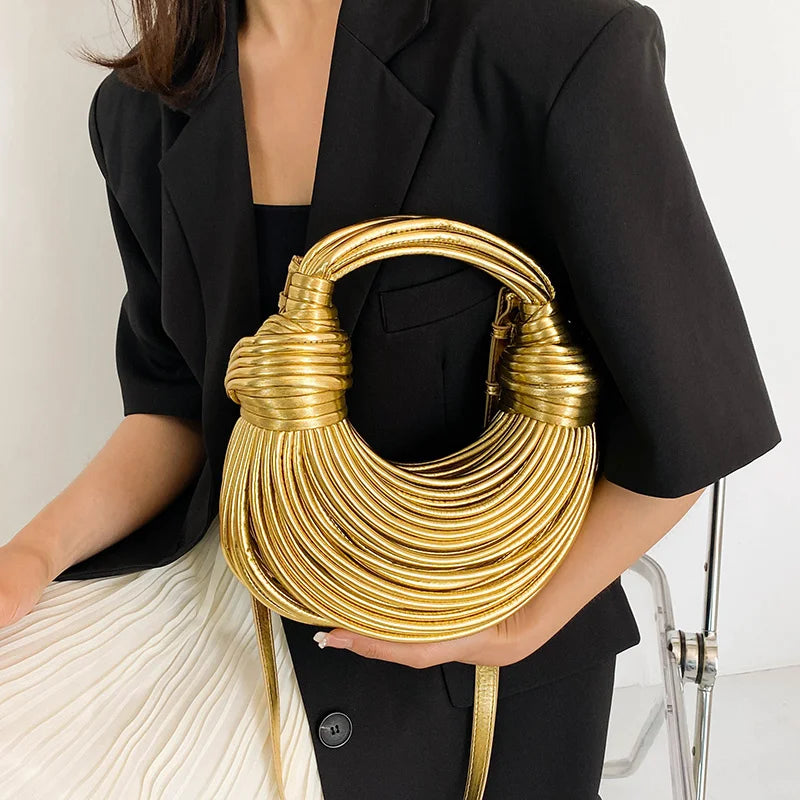 Metallic Noodle Handbag