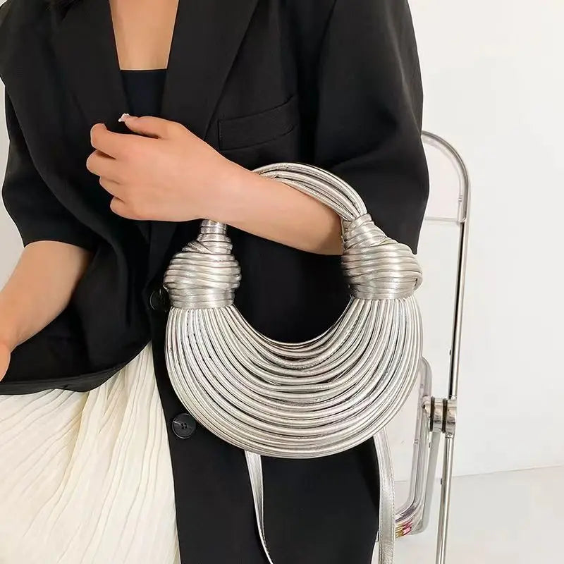 Metallic Noodle Handbag