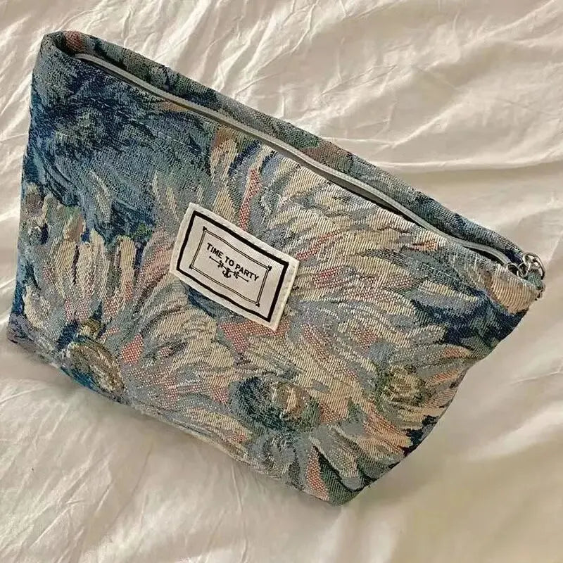 Jacquard Cosmetic Bag