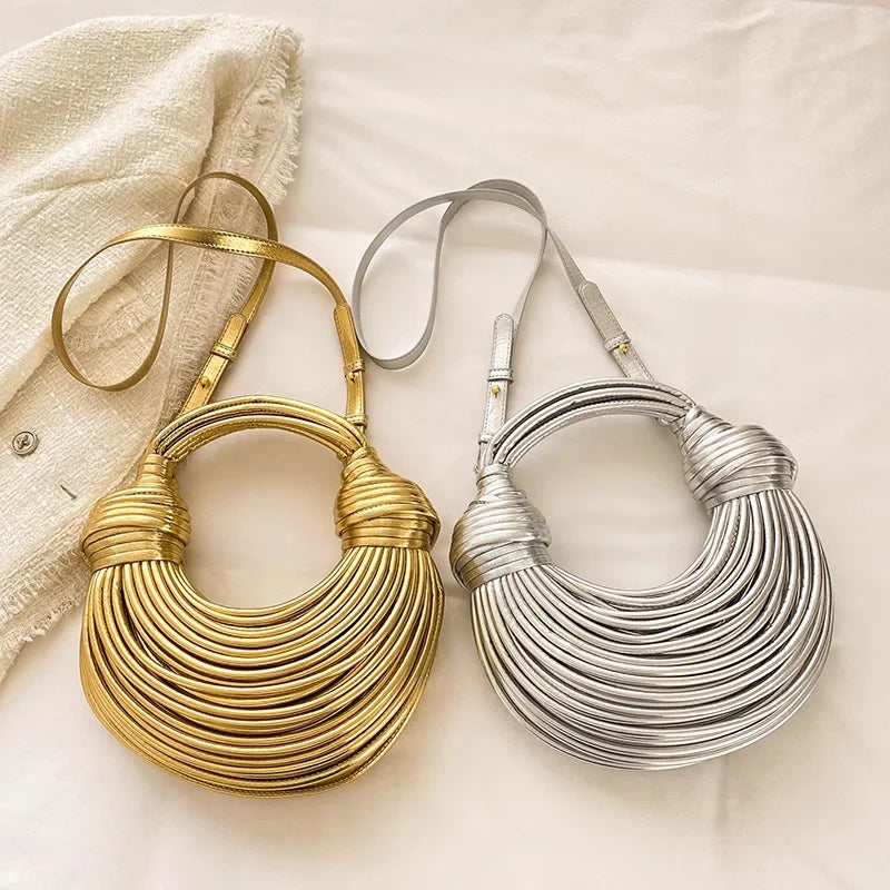 Metallic Noodle Handbag