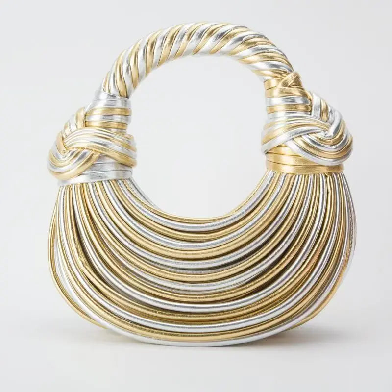 Metallic Noodle Handbag